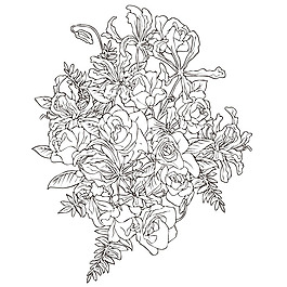印花矢量圖 成熟優(yōu)雅女裝 色彩 黑白色 免費(fèi)素材