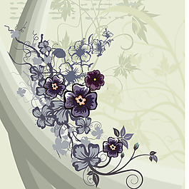 印花矢量圖 成熟優(yōu)雅女裝 色彩 優(yōu)雅植物 免費(fèi)素材