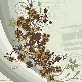 印花矢量圖 成熟優(yōu)雅女裝 色彩 優(yōu)雅植物 免費(fèi)素材
