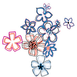 位圖 成熟優(yōu)雅女裝 優(yōu)雅植物 毛衫印花 免費(fèi)素材