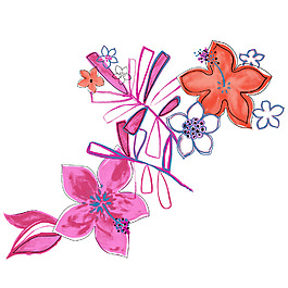 位圖 成熟優(yōu)雅女裝 優(yōu)雅植物 毛衫印花 免費(fèi)素材