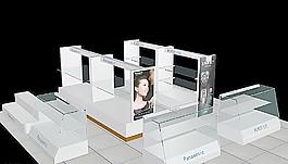 小家電展柜3D圖圖片