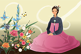印花矢量圖 時尚休閑女裝 抽象 免費素材