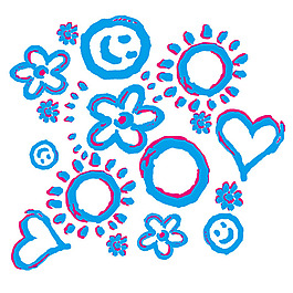 印花矢量圖 少女裝 色彩 免費(fèi)素材