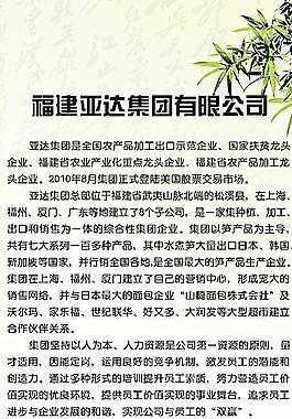 公司简介海报图片