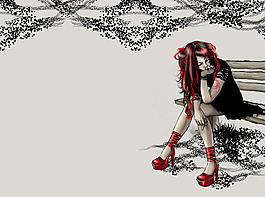 位圖 插畫(huà) 抽象人物 美女 免費(fèi)素材