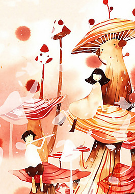 位圖 插畫 抽象人物 女人 免費(fèi)素材