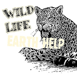 印花矢量圖 抽象動物 黃色 黑色 文字 免費(fèi)素材