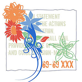 印花矢量圖 優(yōu)雅植物花卉 花卉 色彩 時(shí)尚印花 免費(fèi)素材