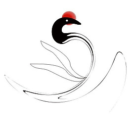 位圖 抽象 卡通動物 鶴 色彩 免費素材