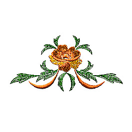 绣花 内衣绣花 色彩 花卉 黄色 免费素材