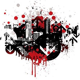 印花矢量圖 圖案概括 時尚 休閑 建筑 免費素材