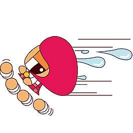 印花矢量圖 可愛卡通 色彩 紅色 黃色 免費(fèi)素材