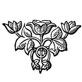印花矢量圖 色彩 黑白色 徽章標(biāo)記 花卉 免費(fèi)素材