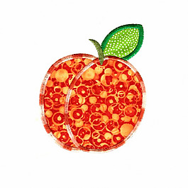 貼布 水果 蘋果色彩 紅色 橙色 免費素材