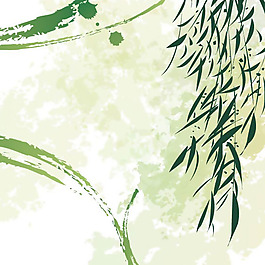 印花矢量圖 毛衫印花 優(yōu)雅植物 色彩 淡綠色 免費(fèi)素材