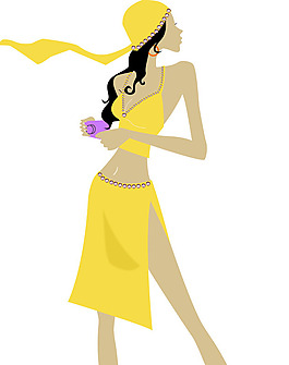 燙鉆 人物 女人 色彩 黃色 免費(fèi)素材