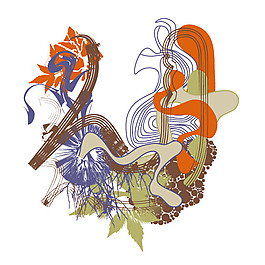 印花矢量圖 文字 英文 字母 色彩 免費素材