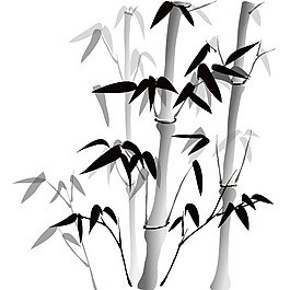 印花矢量圖 色彩 黑白色 灰色 優(yōu)雅植物 免費(fèi)素材