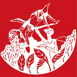 印花矢量圖 抽象動(dòng)物 色彩 紅色 白色 免費(fèi)素材