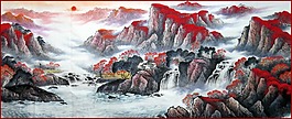 中國山水藝術畫