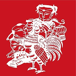 印花矢量圖 人物 色彩 白色 紅色 免費素材
