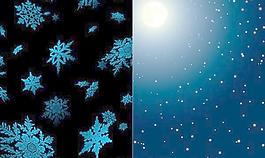 月亮和雪花