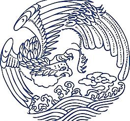 青花瓷圖案 鳳紋