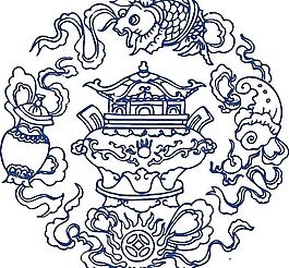 青花瓷圖案