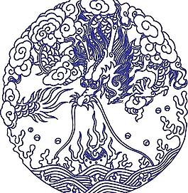 龍圖案