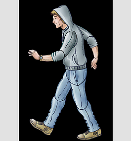 男人走路AE源文件