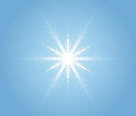 輝光雪花矢量