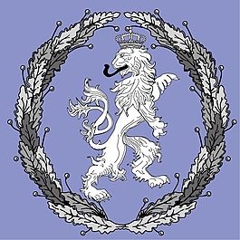 印花矢量圖 動(dòng)物 獅子 色彩 藍(lán)色 免費(fèi)素材