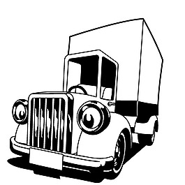印花矢量圖 貨車 交通工具 運(yùn)輸 色彩 免費(fèi)素材