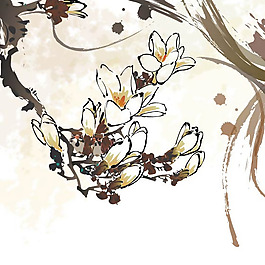 印花矢量圖 優(yōu)雅植物 花卉 花 水彩 免費(fèi)素材