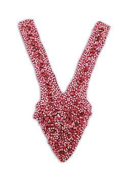 釘珠 領(lǐng)邊釘珠 V形衣領(lǐng) 領(lǐng)花裝飾 時尚衣領(lǐng) 免費素材