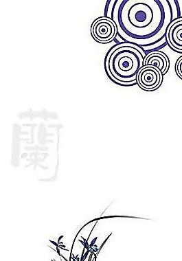 青花瓷 蘭花移門