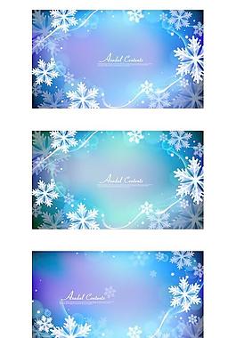 雪花设置矢量