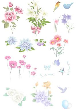各種花卉矢量