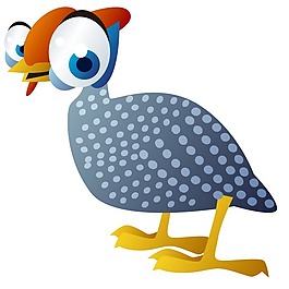印花矢量圖 鳥類 可愛卡通 色彩 黑白色 免費(fèi)素材