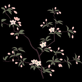 印花矢量圖 優(yōu)雅植物花卉 毛衫印花 優(yōu)雅植物 色彩 免費(fèi)素材