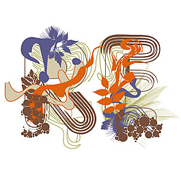 印花矢量圖 文字 英文 字母 色彩 免費(fèi)素材
