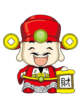 財神矢量圖