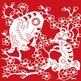印花矢量圖 色彩 紅色 白色 民族 免費素材