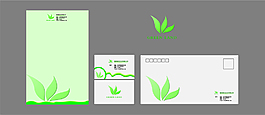 绿化标志 LOGO 名片设计 信封设计