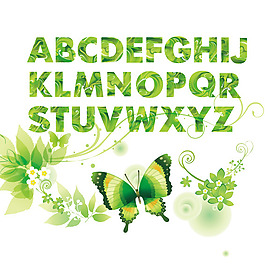 印花矢量圖 文字 英文 色彩 綠色 免費(fèi)素材