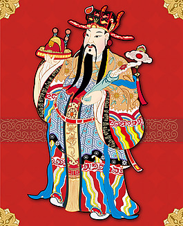 印花矢量圖 民族 色彩 紅色 黃色 免費素材