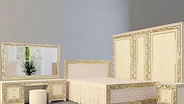 Charlotte Asnaghi Bedroom 夏洛特臥室 床 椅子柜子 鏡子