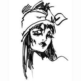 位圖 人物 女人 色彩 黑白色 免費(fèi)素材