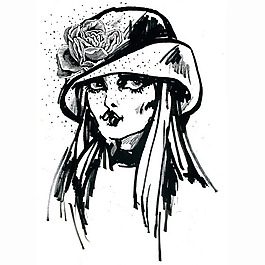 位圖 人物 女人 色彩 黑白色 免費(fèi)素材